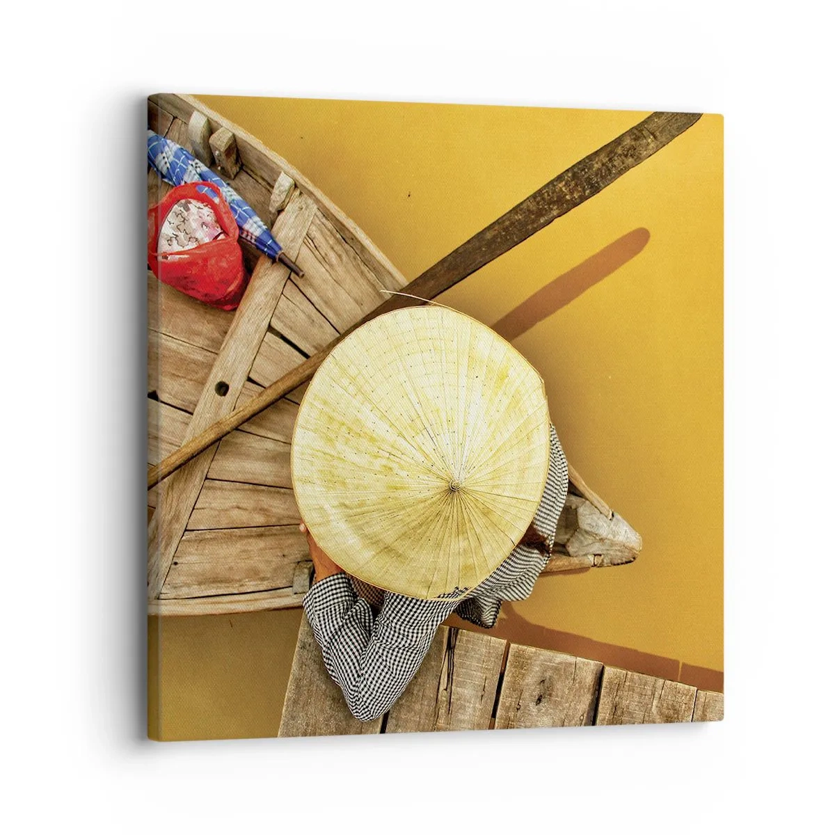 Obraz na plátně - Život na žluté řece - 30x30 cm