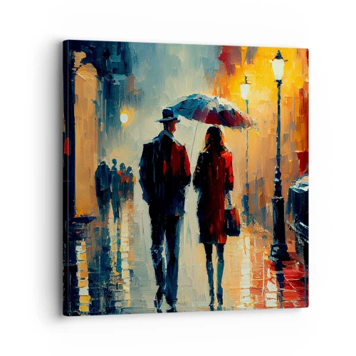 Obraz na plátně - Městská love story - 30x30 cm