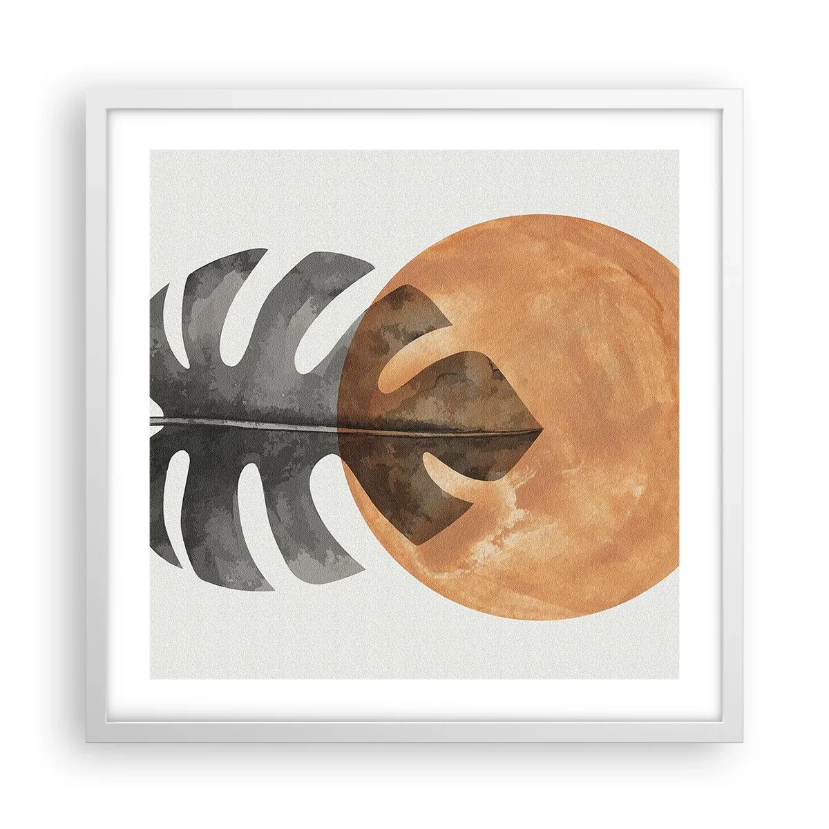 Plakát v bílém rámu - Vždy slunce - 50x50 cm