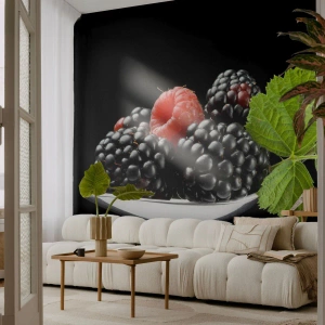 Fototapeta Standard Eco - Chuť svěžesti - Ovoce, Ostružina, Malina - 250x175 cm