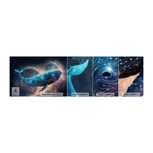 Fototapeta Vzorek Standard Eco - Je takový svět… - Velryba, Kouzlo, Fantastický - 100x30 cm