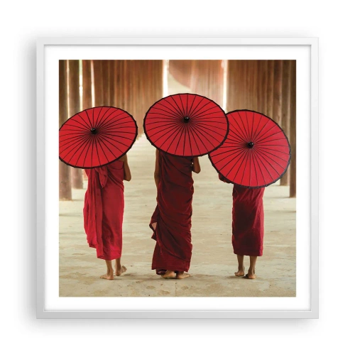 Plakát v bílém rámu - Na cestě do Čisté říše - 60x60 cm