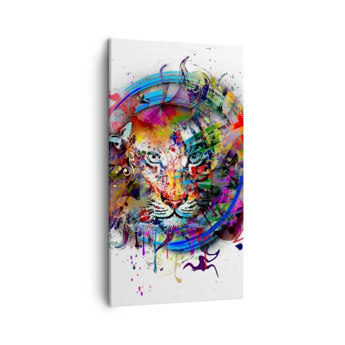 Obraz na plátně - Skrývá se za duhovým závojem - 45x80 cm