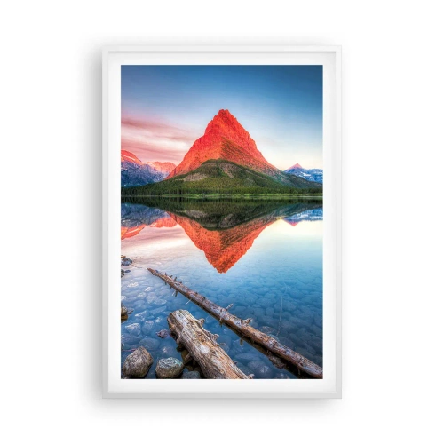 Plakát v bílém rámu - Teplo a chlad - 61x91 cm