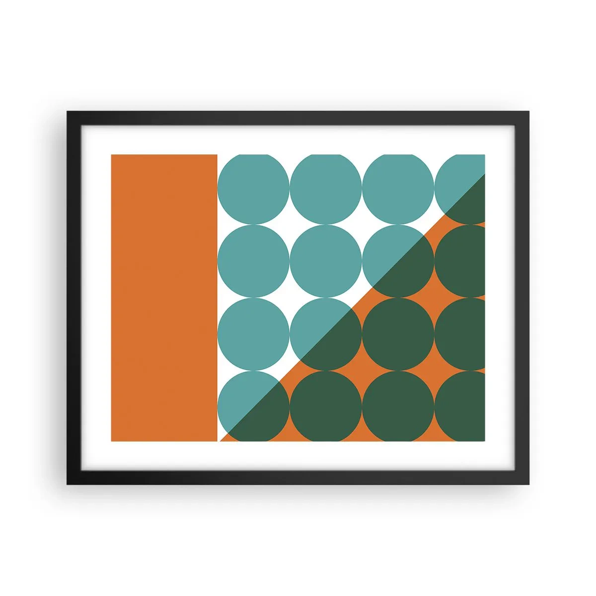 Plakát v černém rámu - Nahoru a šikmo - 50x40 cm