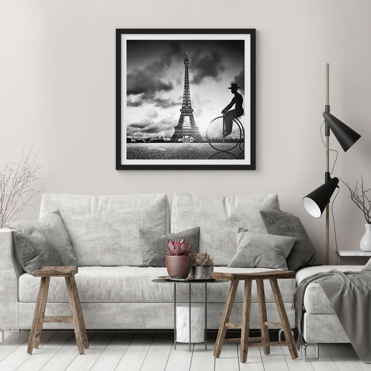 Plakát v černém rámu - Touha po Belle Epoque - 50x50 cm