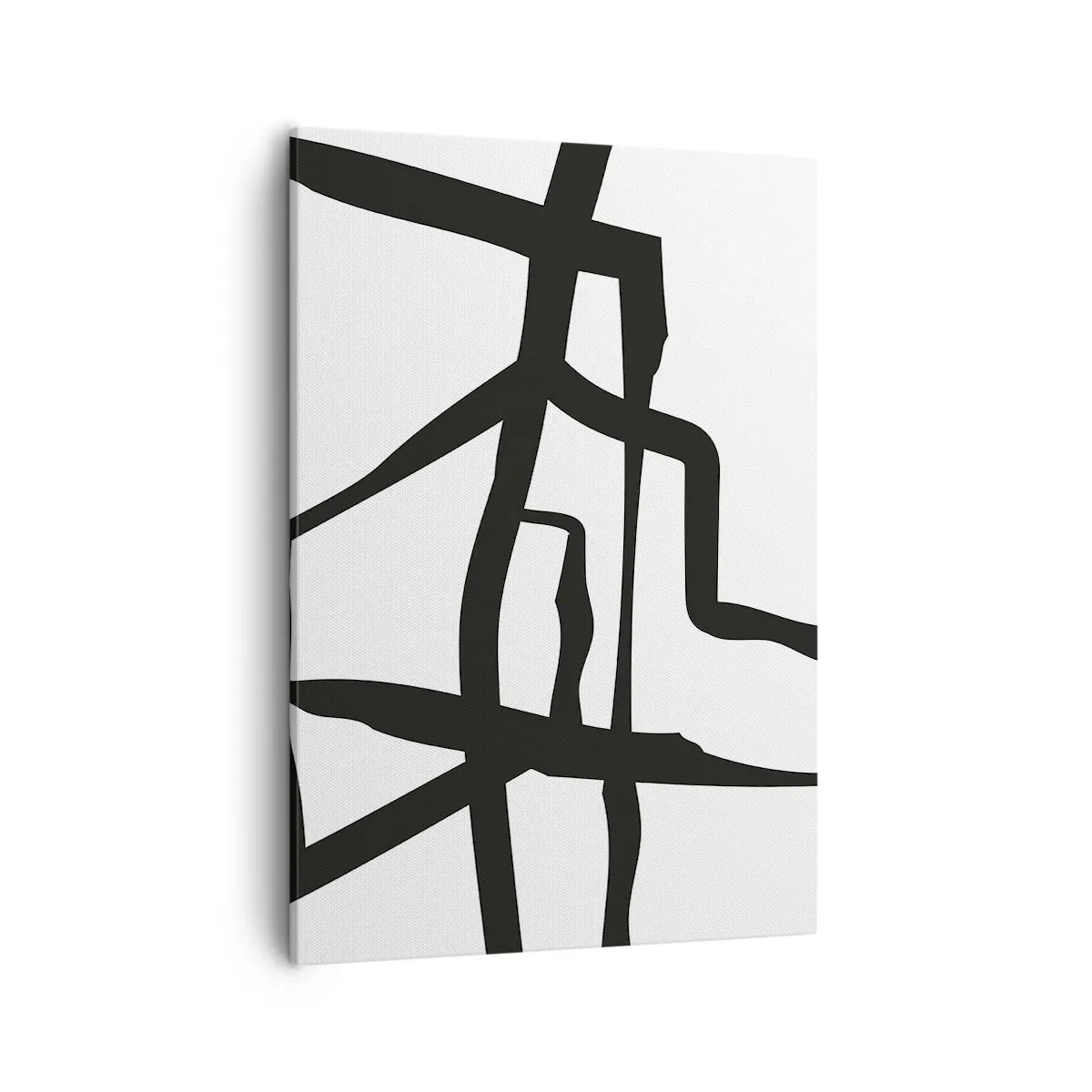 Obraz na plátně - Černobílá konstrukce - 50x70 cm