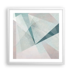 Plakát v bílém rámu - V klidu, ale dynamicky - 50x50 cm