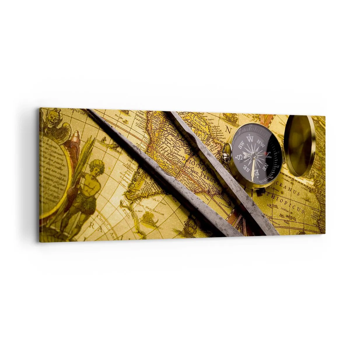 Obraz na plátně - Kde jsou ty poklady? - 100x40 cm