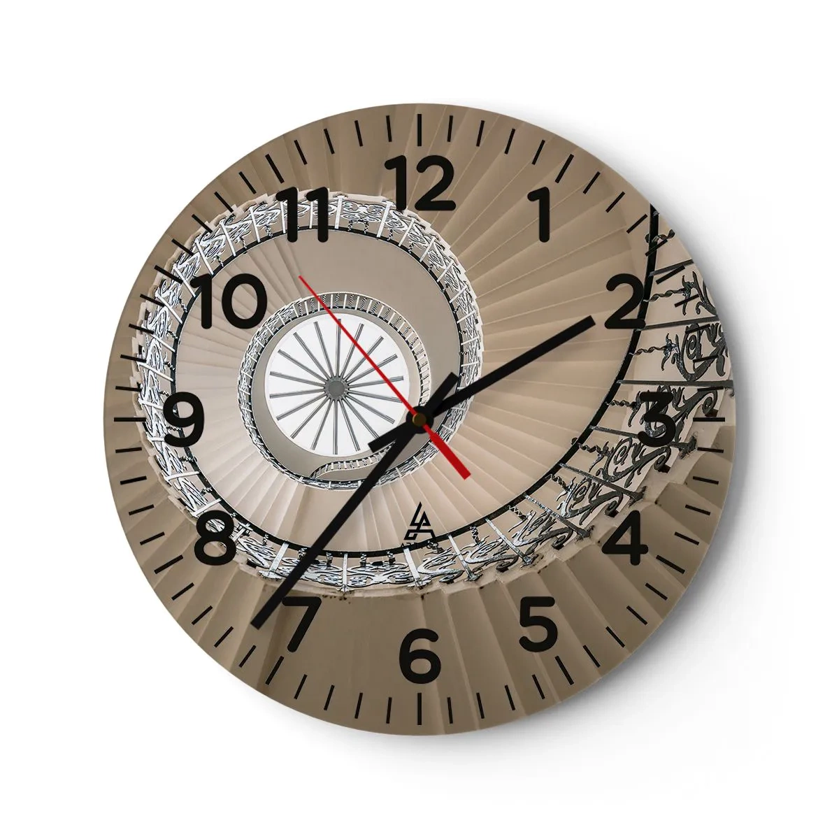 Nástěnné hodiny - Uvnitř mušle - 40x40 cm