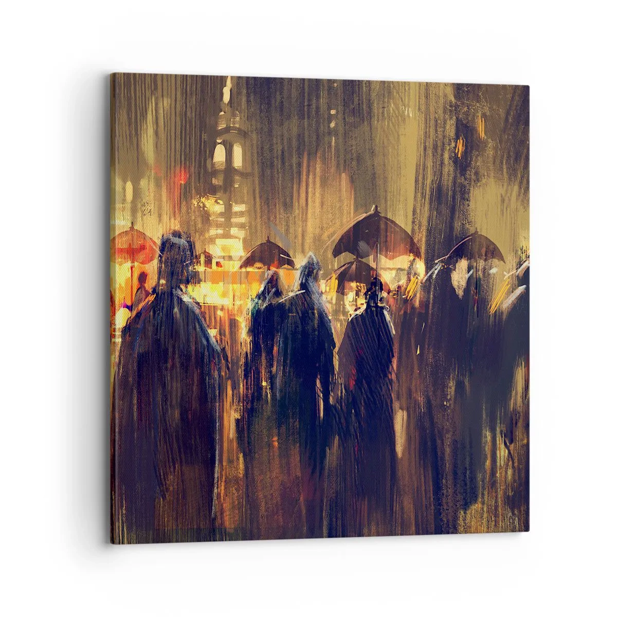 Obraz na plátně - Následovníci deště - 70x70 cm