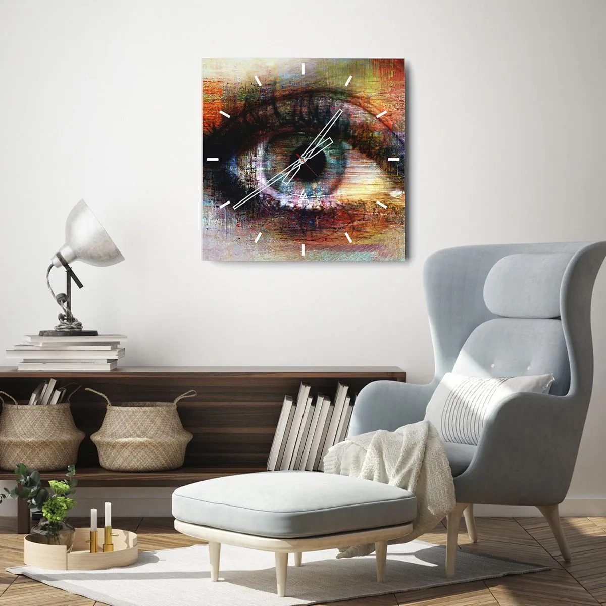 Nástěnné hodiny - Lze se podívat do duše - 40x40 cm