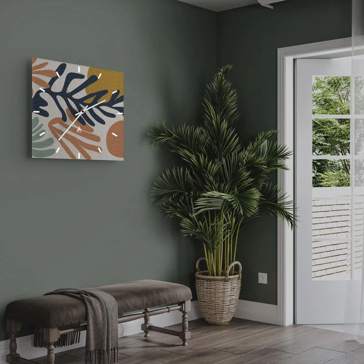 Nástěnné hodiny - Korálová moře - 40x40 cm