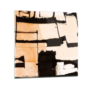 Obraz na skle - Avšak pořádek - 30x30 cm