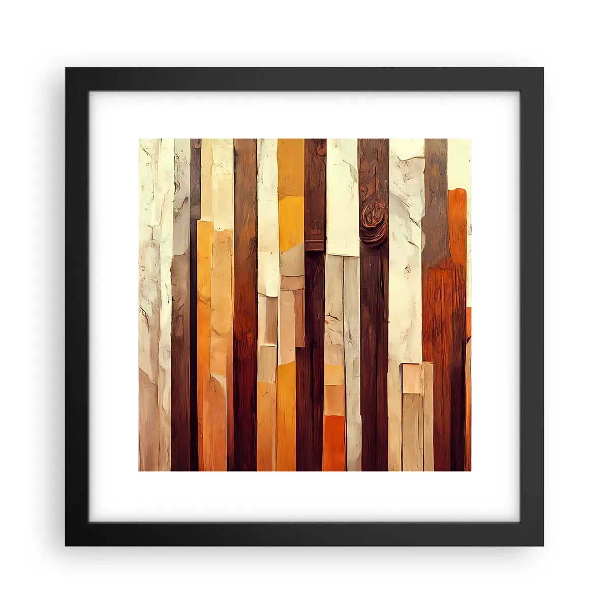 Plakát v černém rámu - Hymna lesních stromů - 30x30 cm