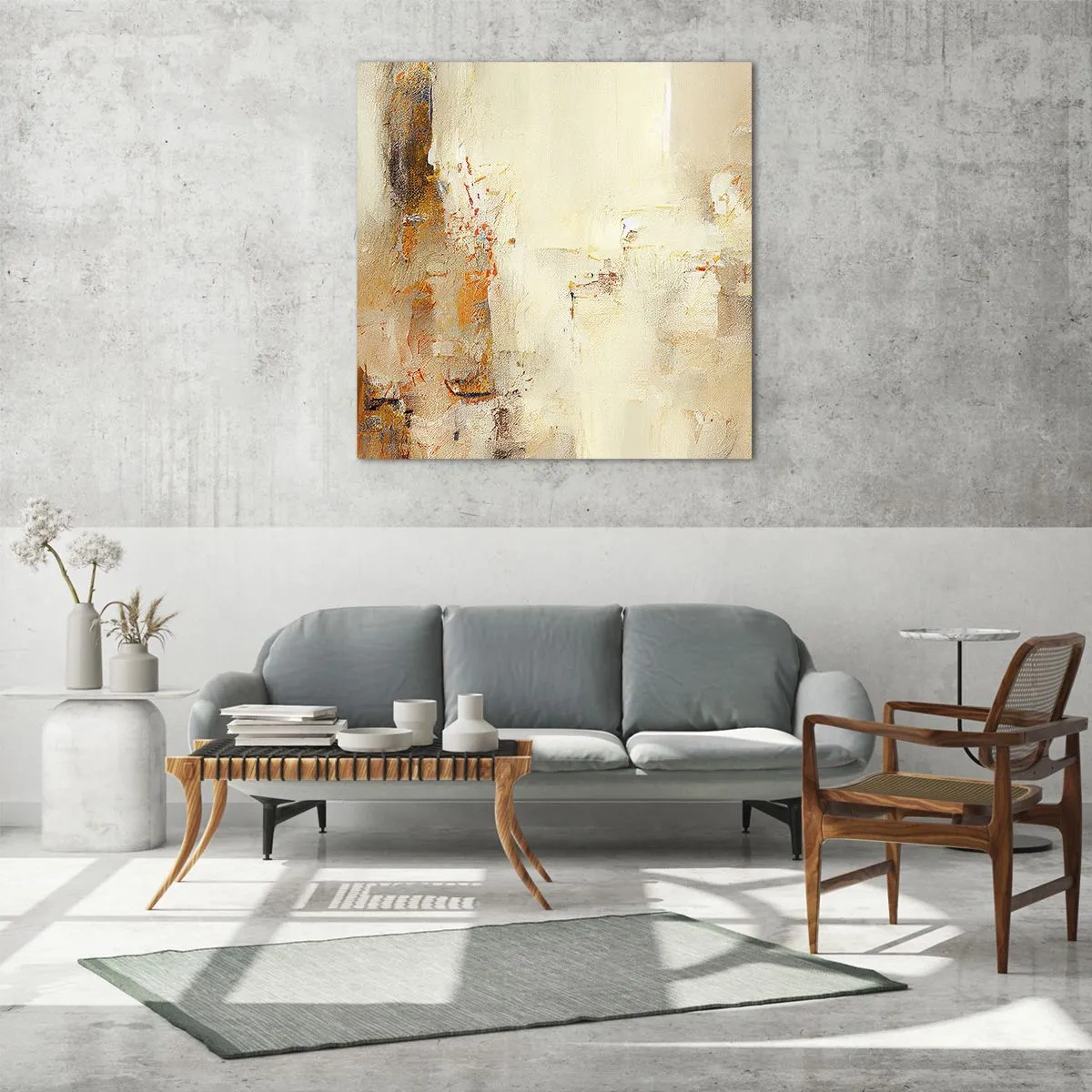 Obraz na skle - Duše jantaru - 60x60 cm