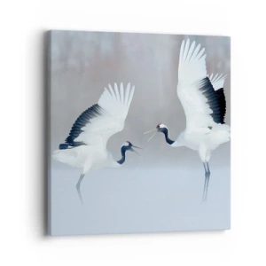 Obraz na plátně - Tanec v mlze - 40x40 cm