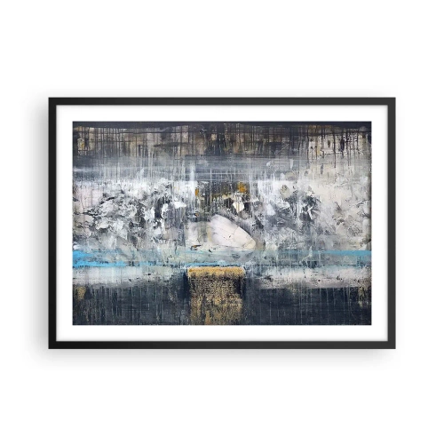 Plakát v černém rámu - Jako na ledě, tak i na hroudě - 70x50 cm