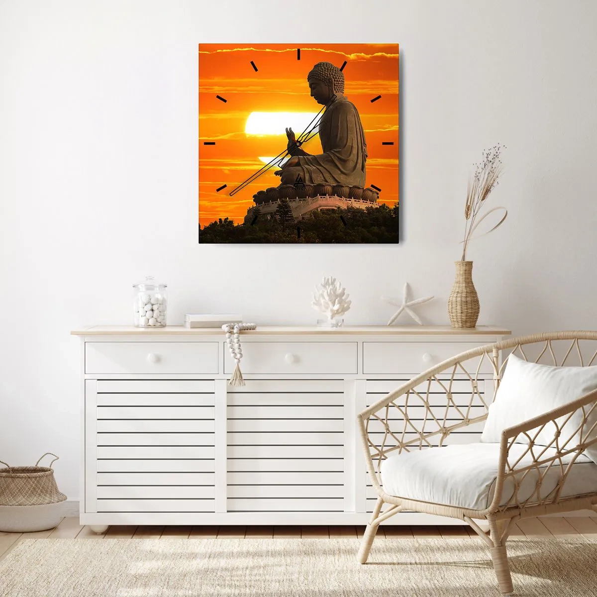 Nástěnné hodiny - Bez strachu ze světa - 40x40 cm