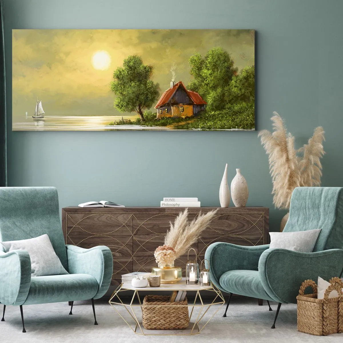 Obraz na plátně - Krásně, jako z obrázku - 140x50 cm
