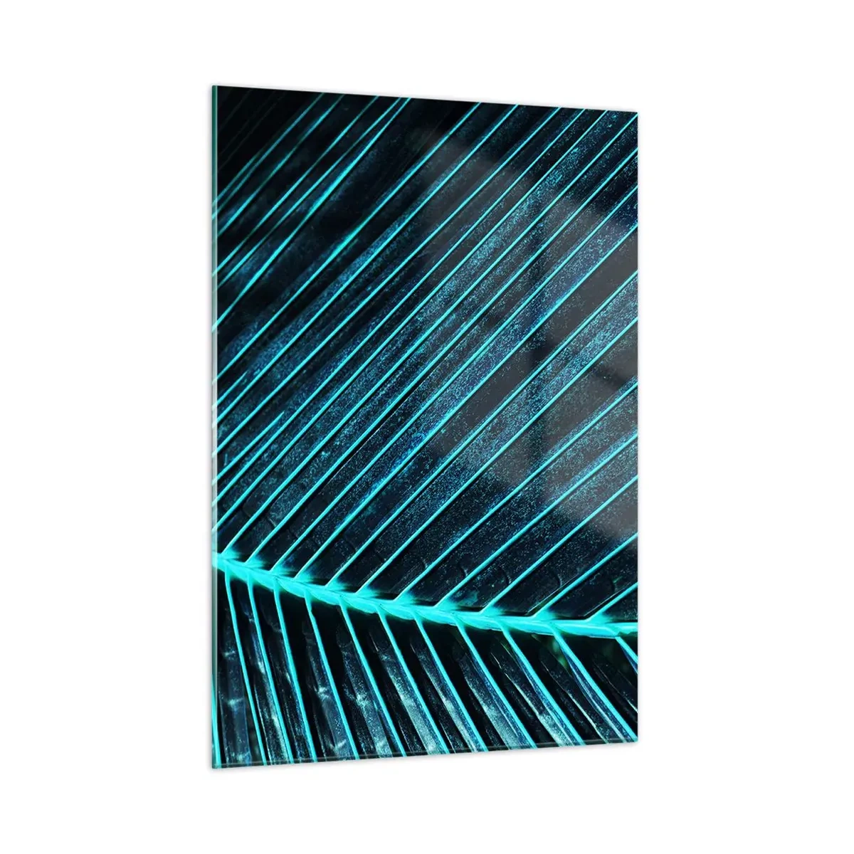 Obraz na skle - Textura zeleně - 50x70 cm