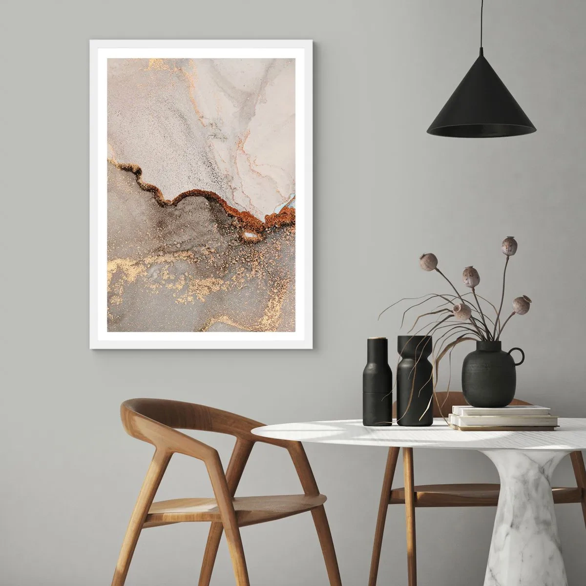 Plakát v bílém rámu - Na hranici barev - 70x100 cm