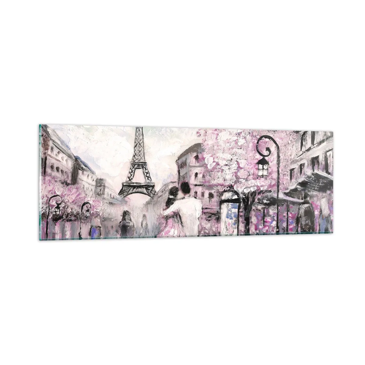 Obraz na skle - Když se zamilovat, tak jenom v… - 90x30 cm