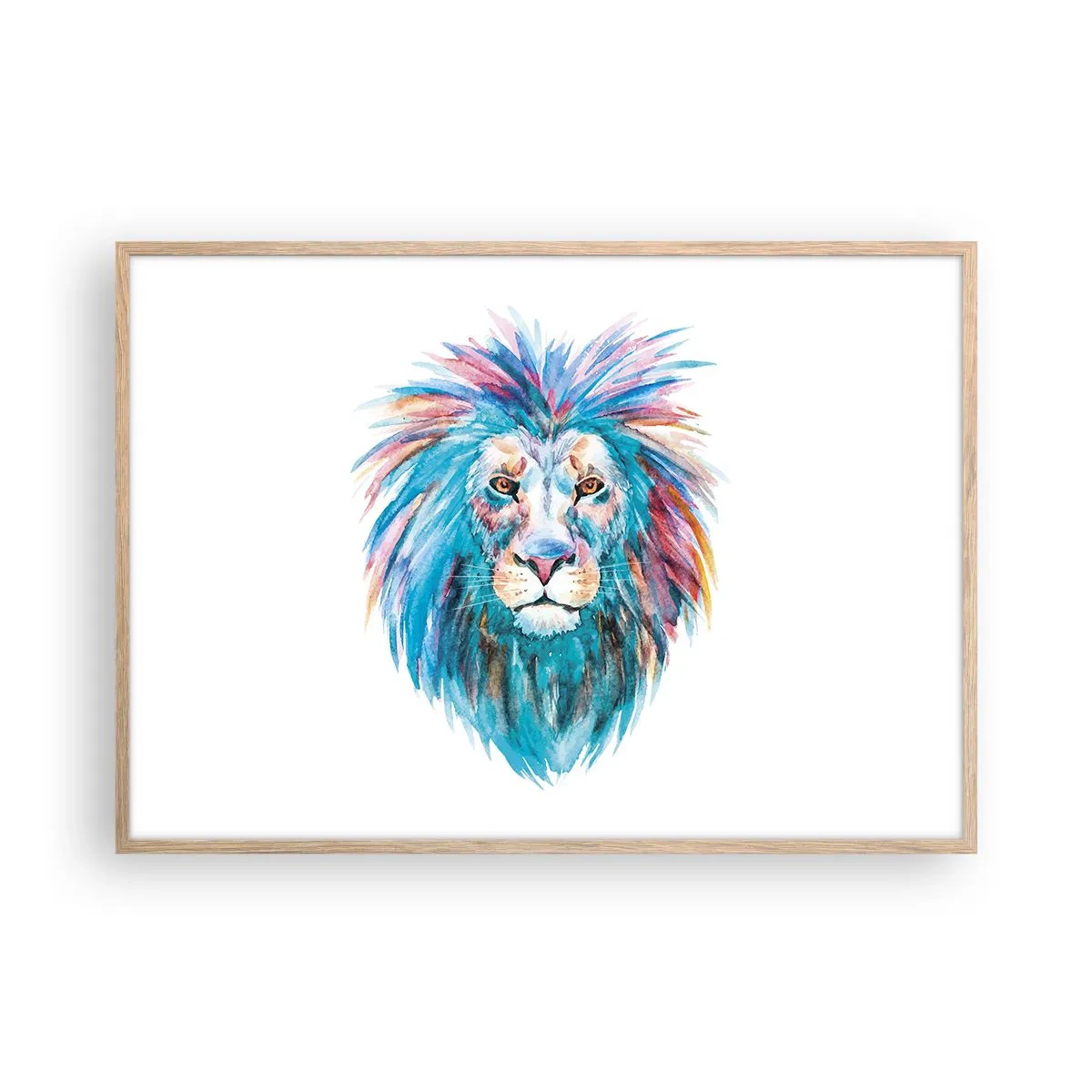 Plakát v rámu světlý dub - Elektrizující aura - 100x70 cm