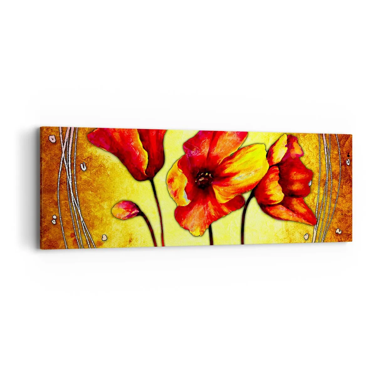 Obraz na plátně - V secesní dekoraci - 90x30 cm