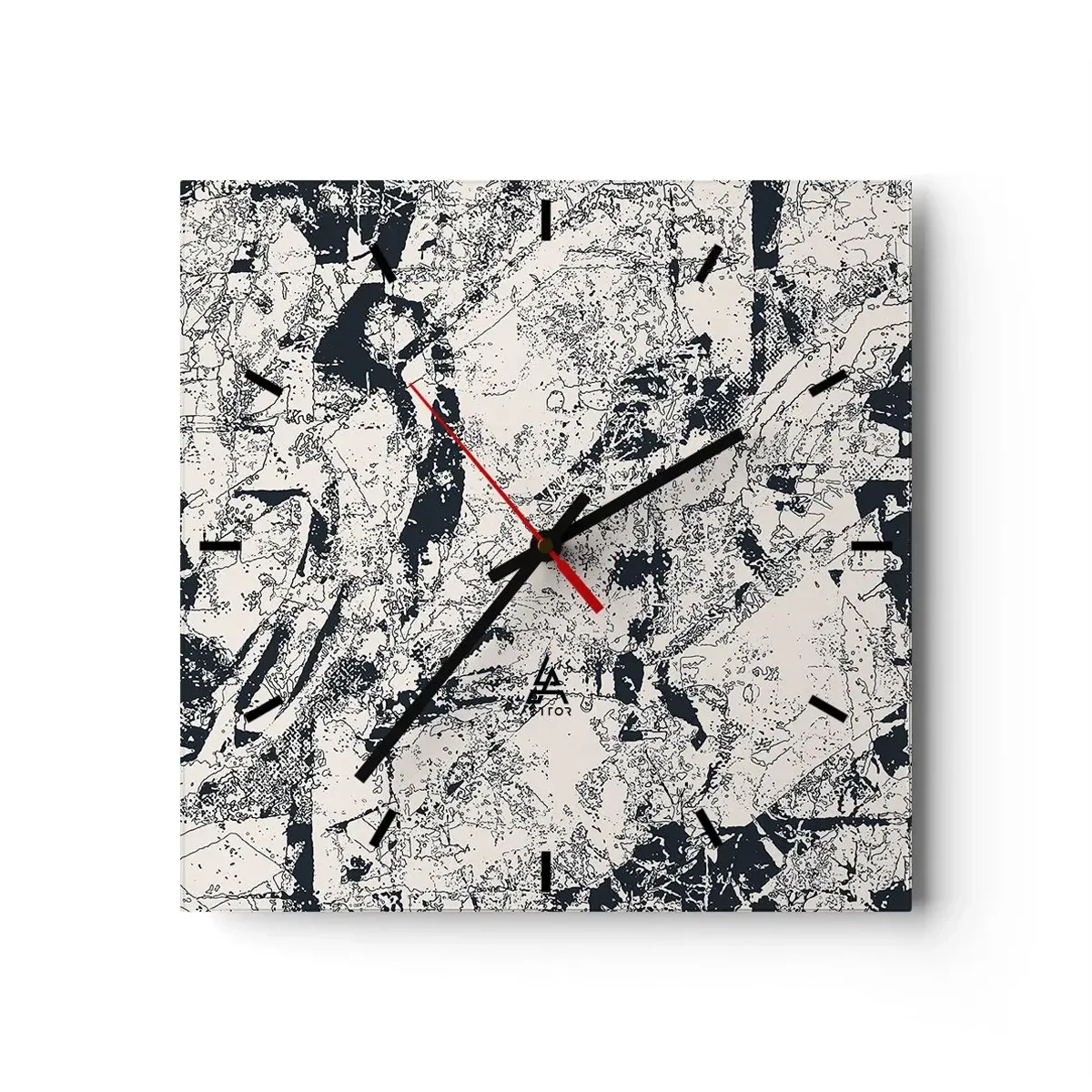 Nástěnné hodiny - Prolínání protikladů - 30x30 cm