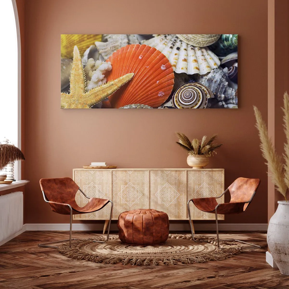 Obraz na plátně - Poklady oceánu - 90x30 cm