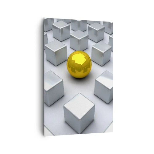 Obraz na plátně - Proč já? Geometrická kompozice - 80x120 cm