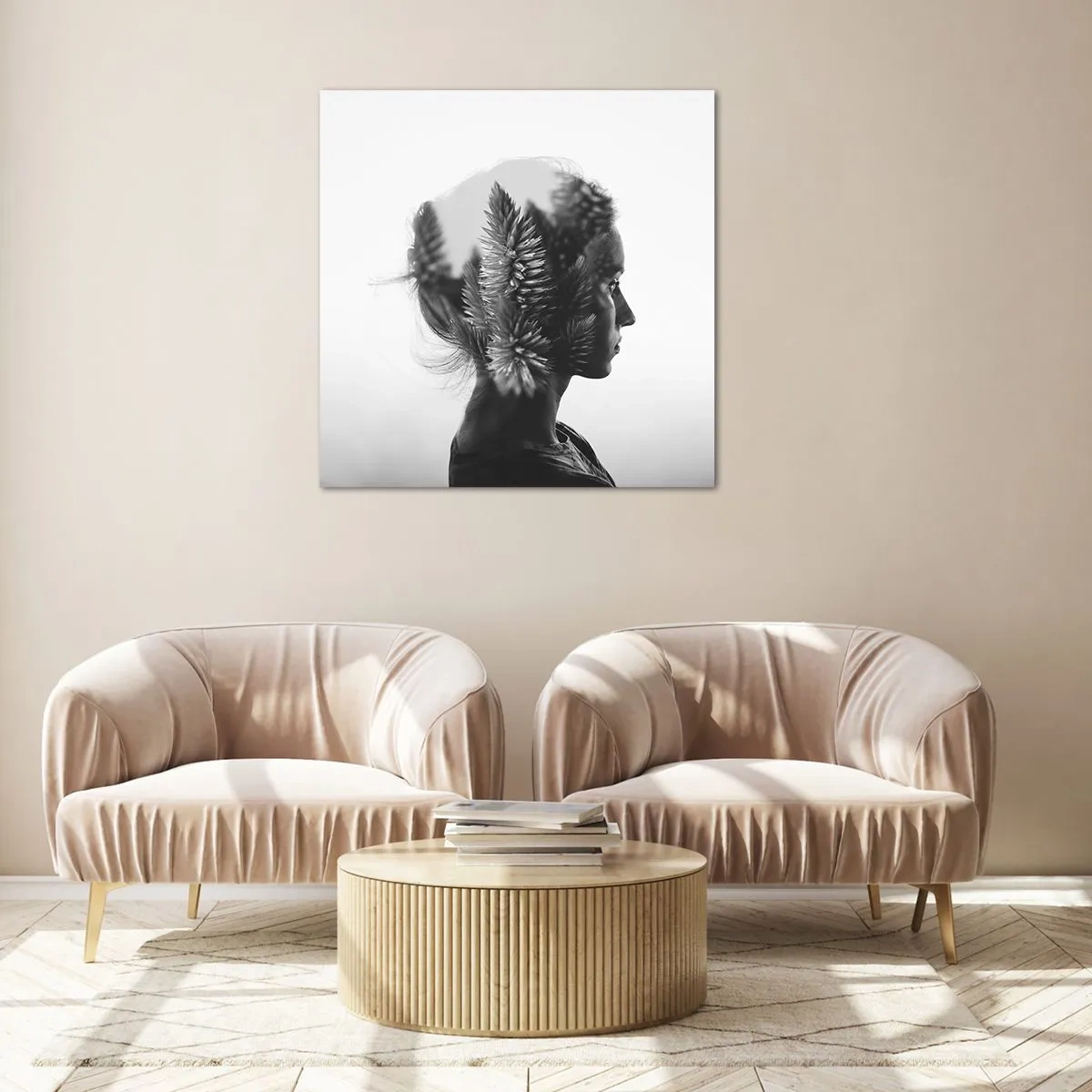 Obraz na skle - Paní borovicového lesa - 40x40 cm