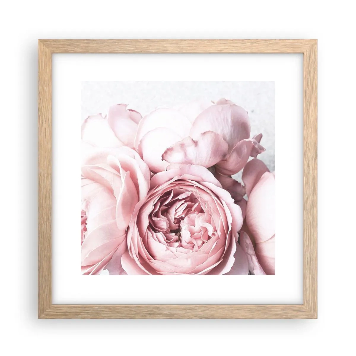 Plakát v rámu světlý dub - Pro romantiky - 30x30 cm