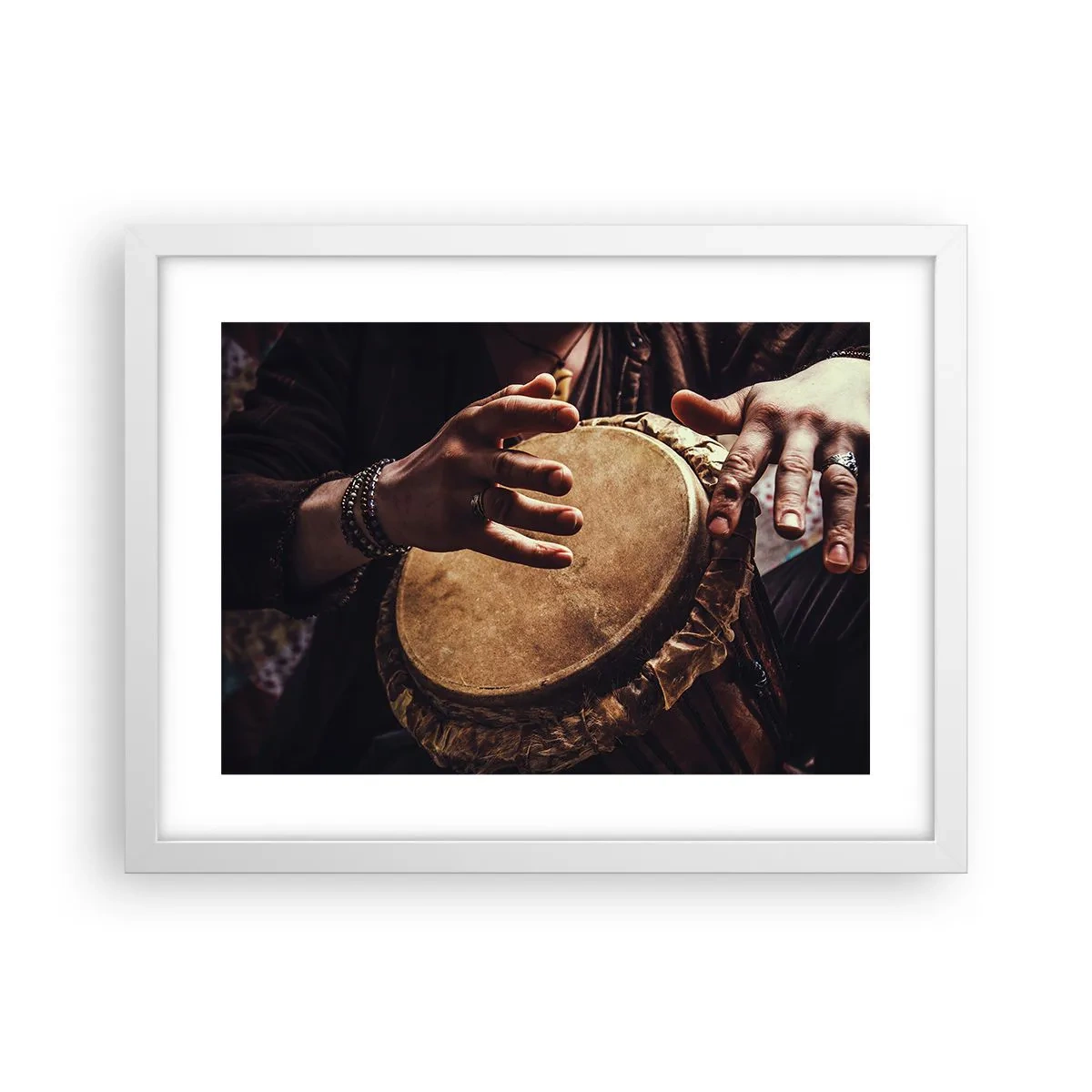 Plakát v bílém rámu - V rytmu srdce - 40x30 cm