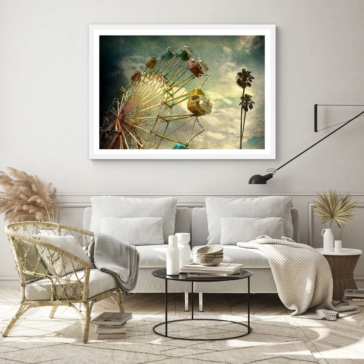 Plakát v bílém rámu - Bude, bude zábava… - 50x40 cm