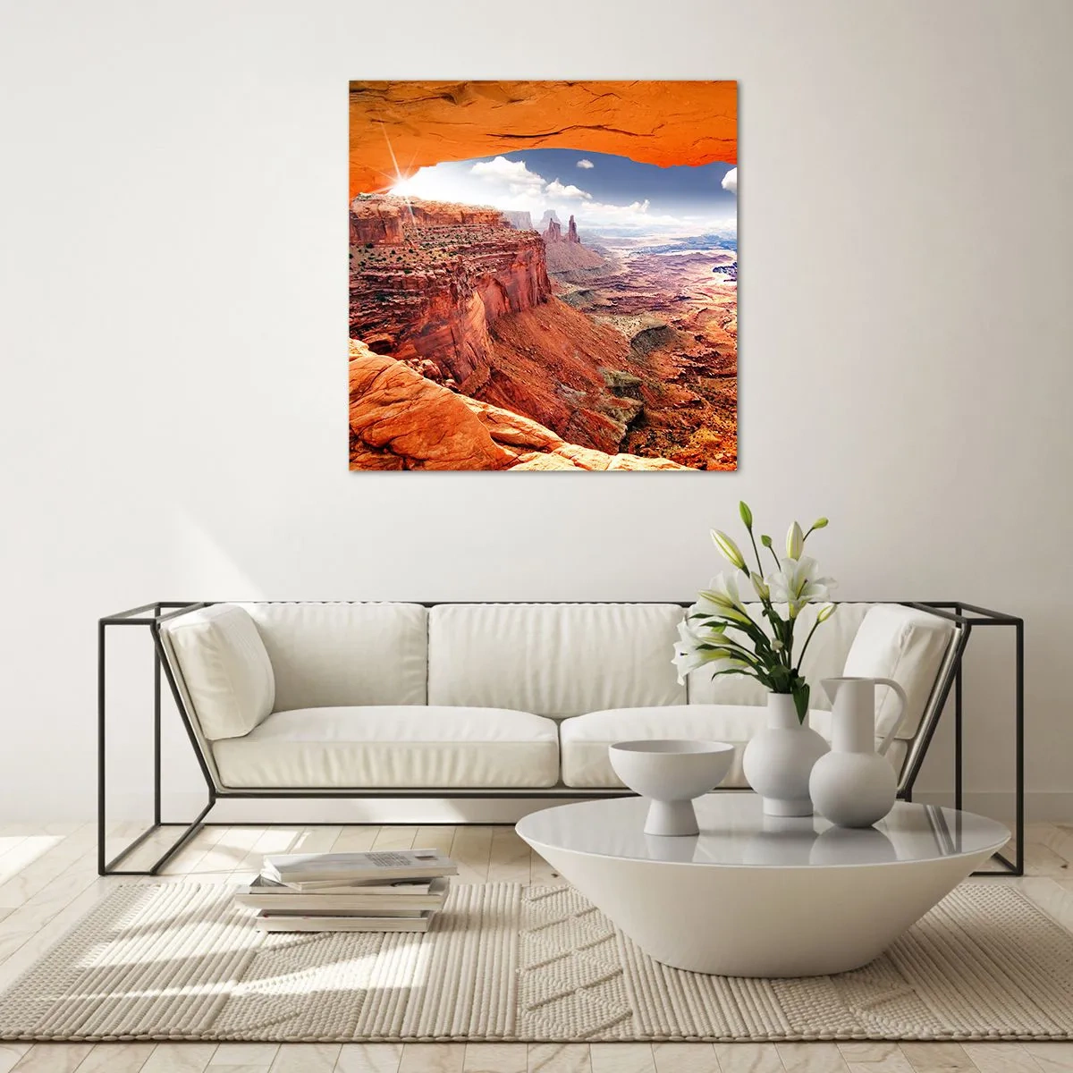 Obraz na skle - Vytesané samotnou přírodou - 40x40 cm