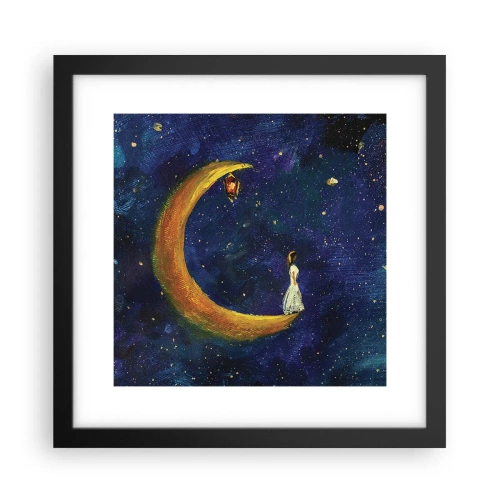 Plakát v černém rámu - Volání světa - 30x30 cm