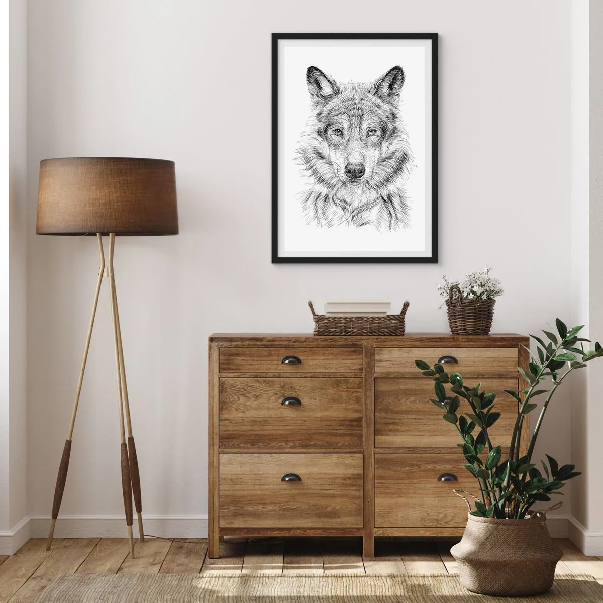 Plakát v černém rámu - Rozený vůdce - 70x100 cm