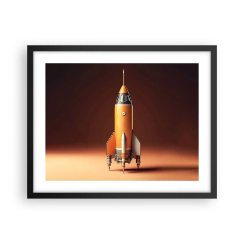 Plakát v černém rámu - Začíná to snem - 50x40 cm