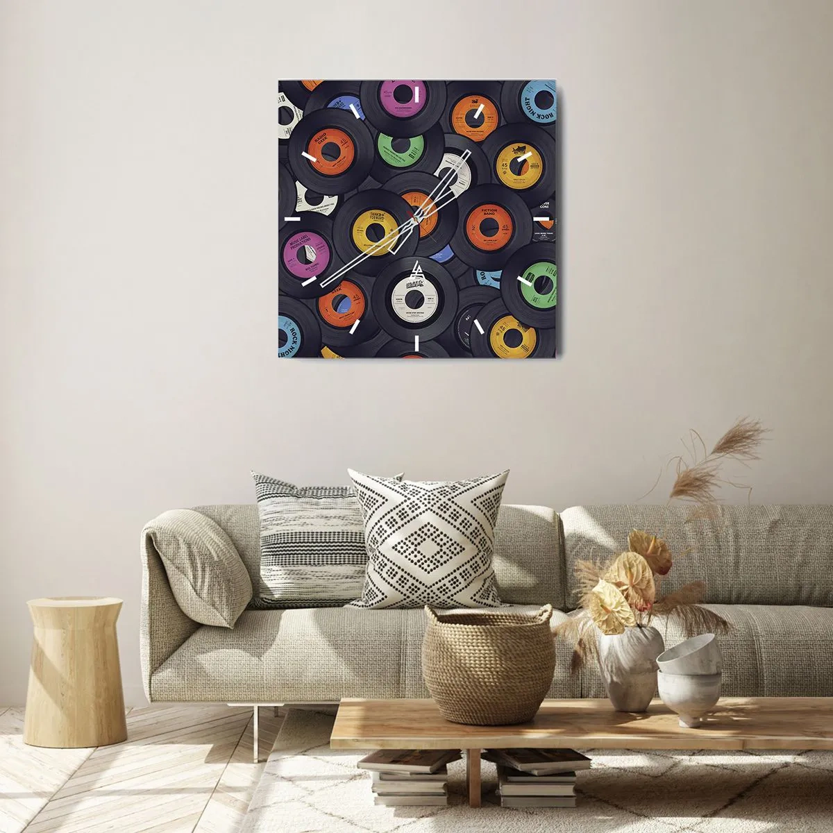 Nástěnné hodiny - Barvy klasiky - 30x30 cm