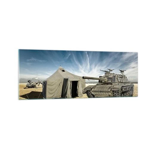 Obraz na skle - Militantní sen - 140x50 cm