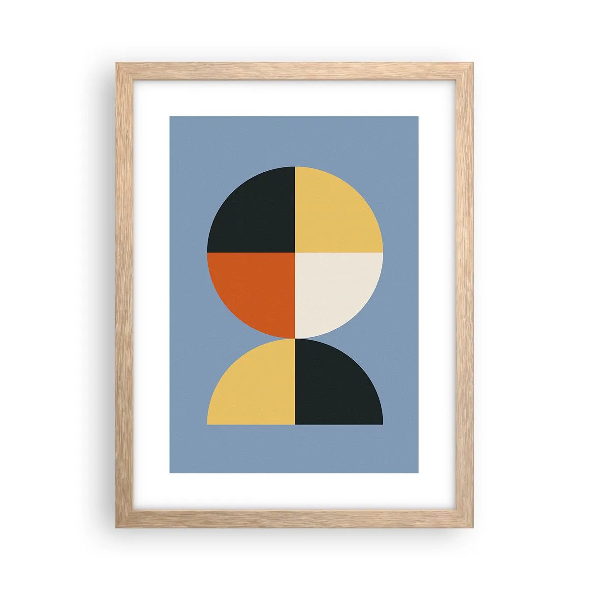 Plakát v rámu světlý dub - Koukej a počítej - 30x40 cm