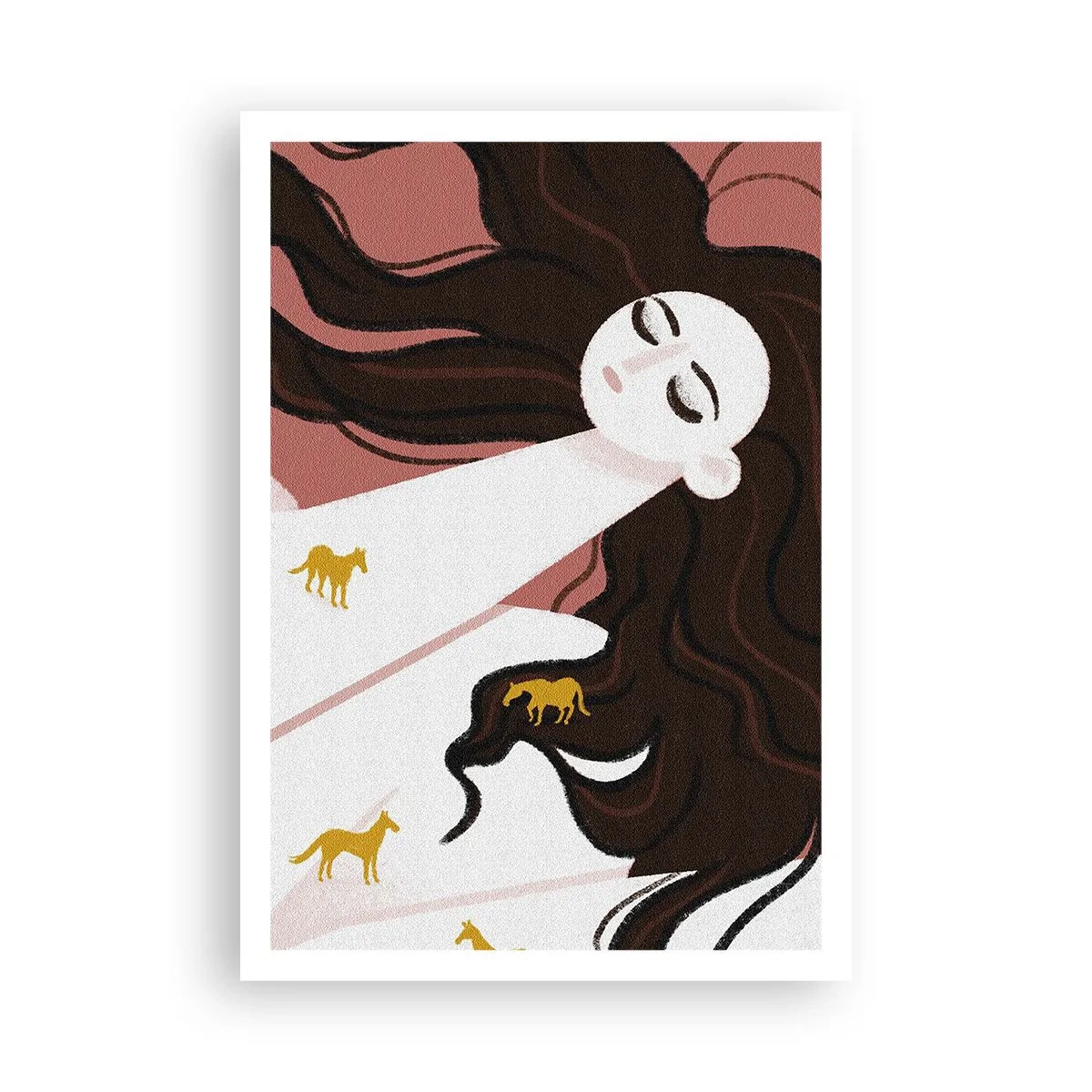 Plakát - Sen o zlatém koni - 70x100 cm