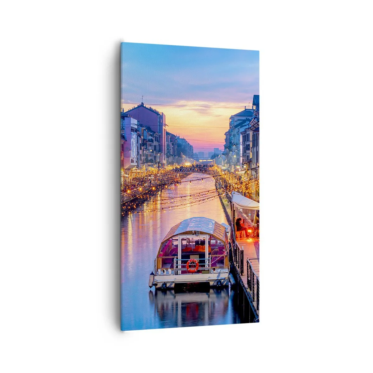 Obraz na plátně - Večer plný světla a zábavy - 65x120 cm