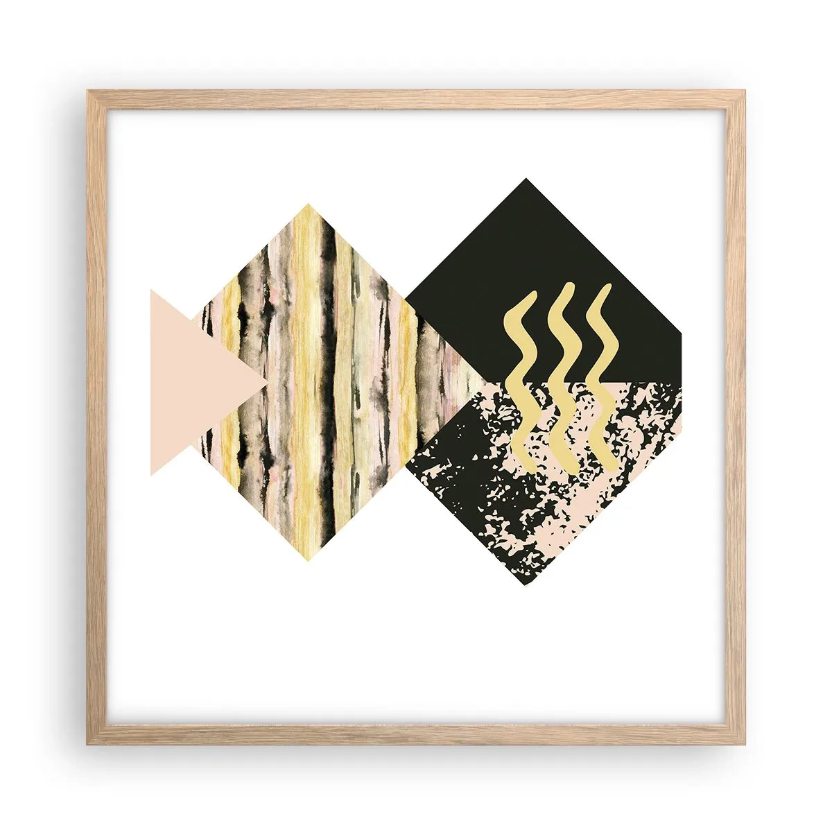 Plakát v rámu světlý dub - Není to tak jednoduché - 50x50 cm