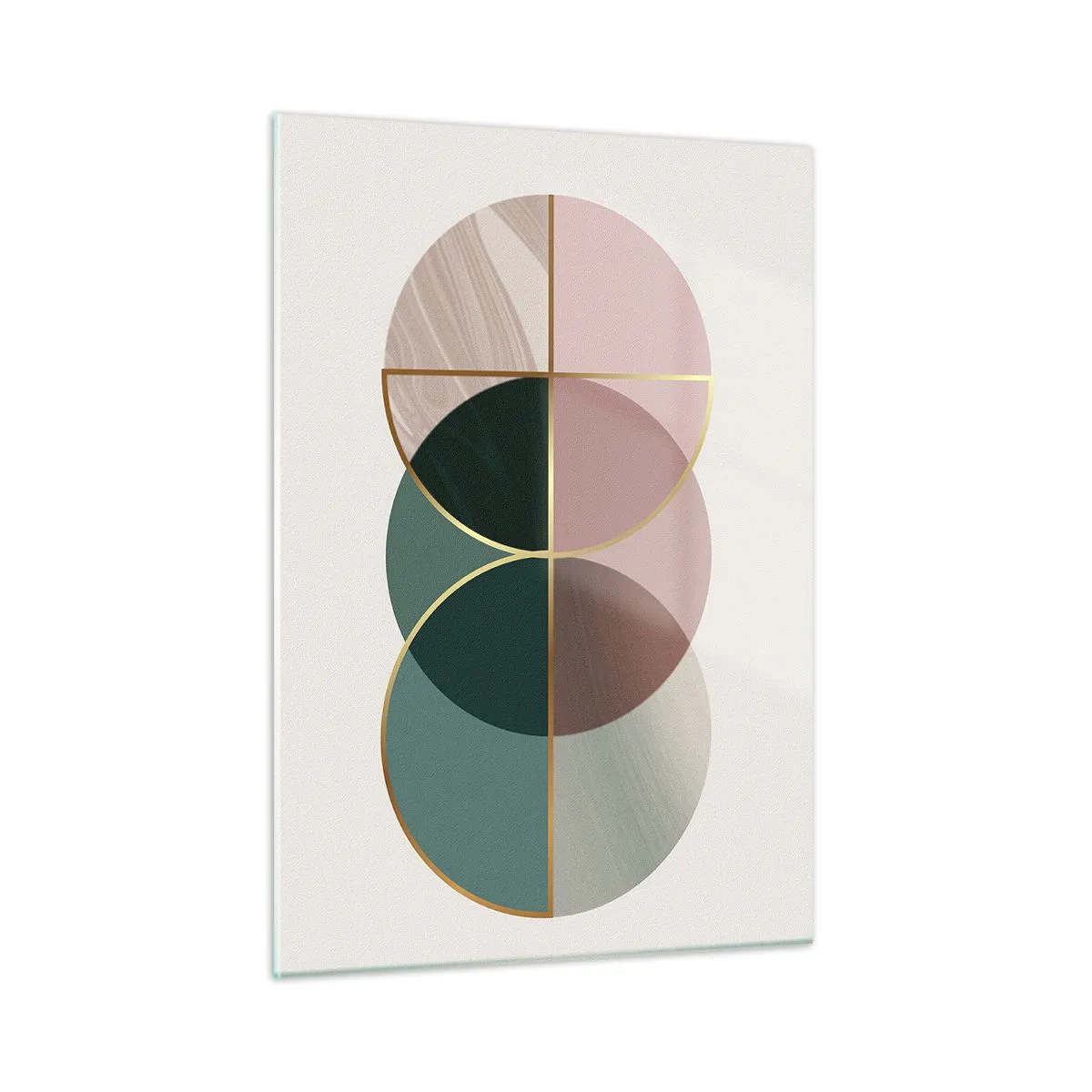 Obraz na skle - Kruhy… - 50x70 cm