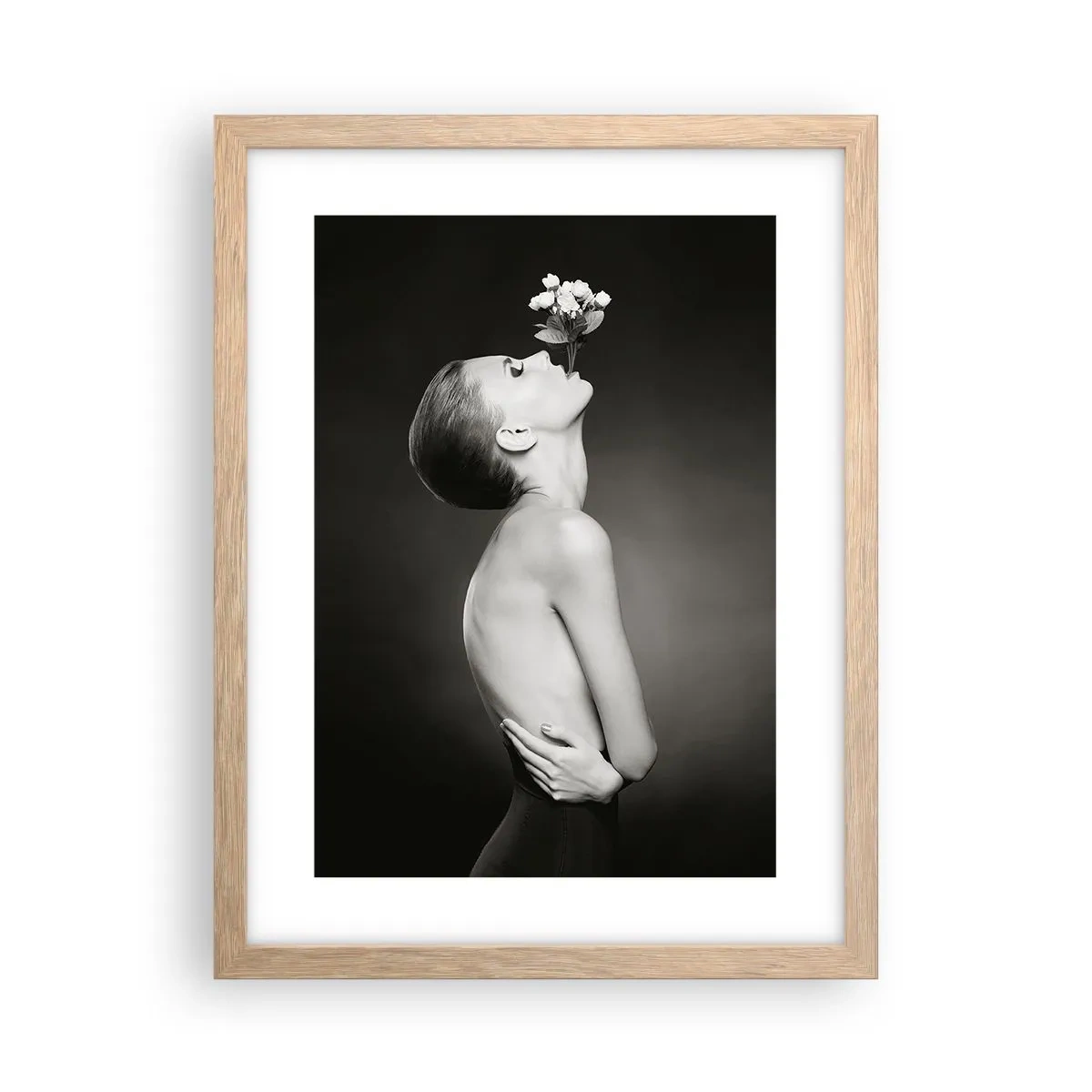 Plakát v rámu světlý dub - Excentrická elegance - 30x40 cm