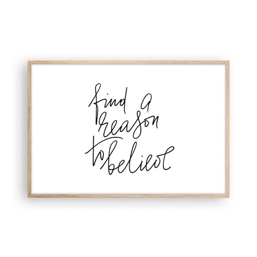 Plakát v rámu světlý dub - Je to možné - 91x61 cm