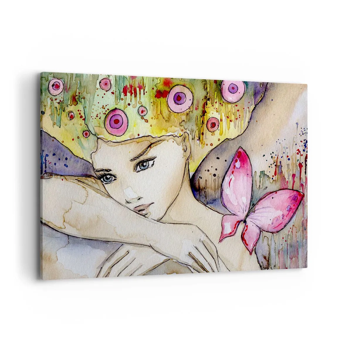 Obraz na plátně - Motýlí princezna - 100x70 cm